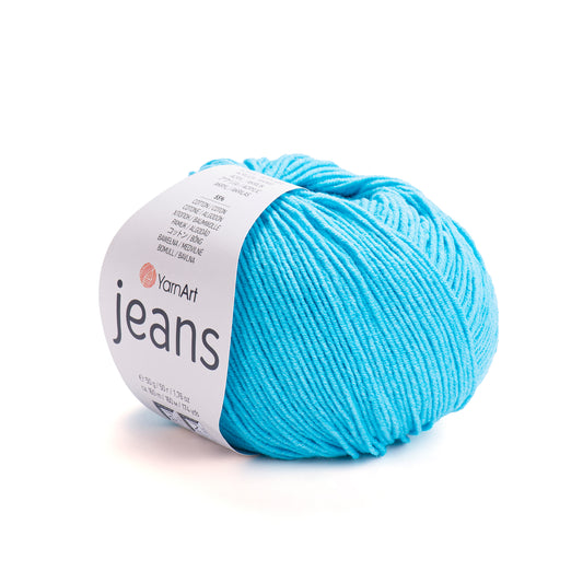 Cotton Yarn YarnArt Jeans Yarn 50g / 160m / 175 yards Cotton Crochet Yarn Knitting Cotton Yarn