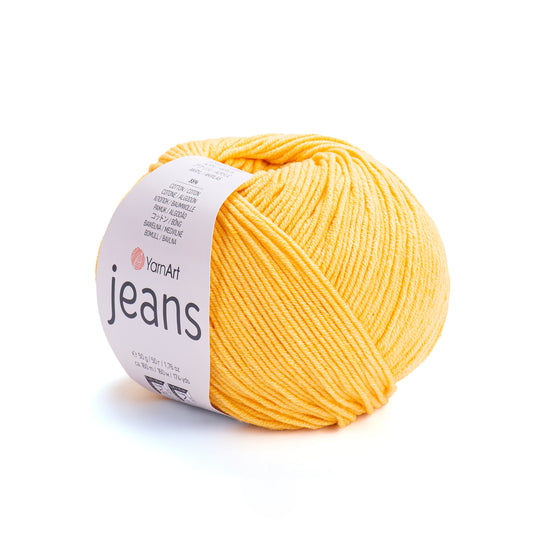 Cotton Yarn YarnArt Jeans Yarn 50g / 160m / 175 yards Cotton Crochet Yarn Knitting Cotton Yarn