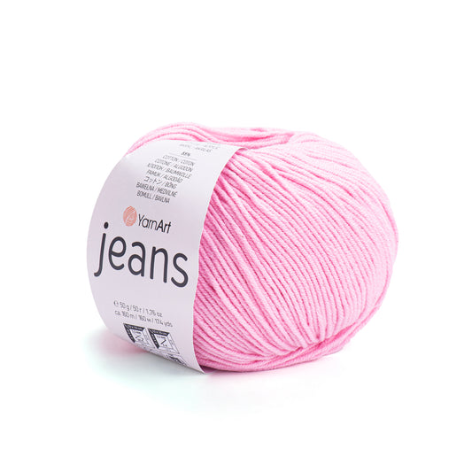 Cotton Yarn YarnArt Jeans Yarn 50g / 160m / 175 yards Cotton Crochet Yarn Knitting Cotton Yarn