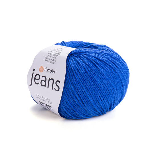 Cotton Yarn YarnArt Jeans Yarn 50g / 160m / 175 yards Cotton Crochet Yarn Knitting Cotton Yarn