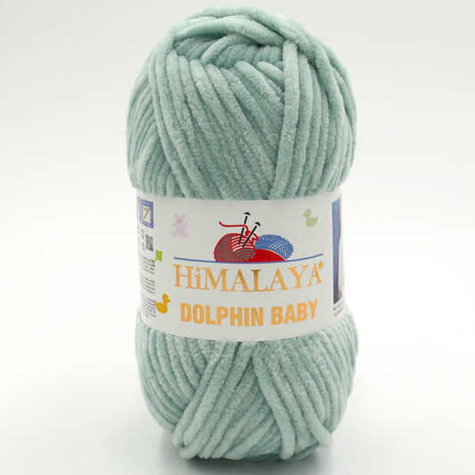 Himalaya Dolphin Baby Yarn - 100% Micro Polyester Chenille Yarn - Velvet & Chunky, Ideal for Baby Blankets, Amigurumi, and Plush Knitting