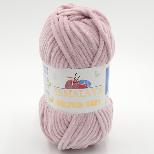 Himalaya Dolphin Baby Yarn - 100% Micro Polyester Chenille Yarn - Velvet & Chunky, Ideal for Baby Blankets, Amigurumi, and Plush Knitting