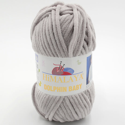 Himalaya Dolphin Baby Yarn - 100% Micro Polyester Chenille Yarn - Velvet & Chunky, Ideal for Baby Blankets, Amigurumi, and Plush Knitting