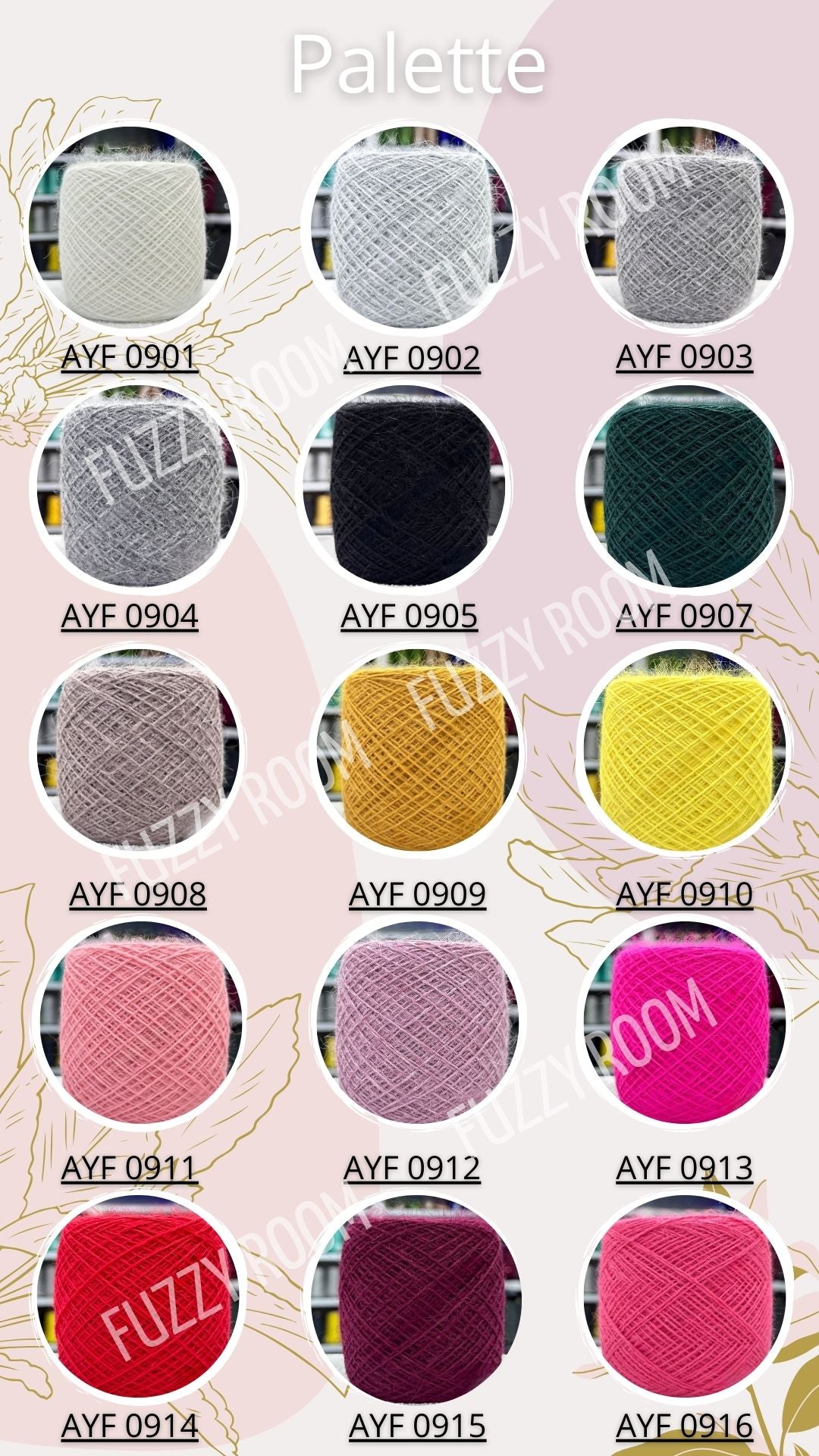 Angora yarn - 80/20% Angora yarn & Polyamide yarn, Italian Yarn, Yarn on Cone. per 100 gr