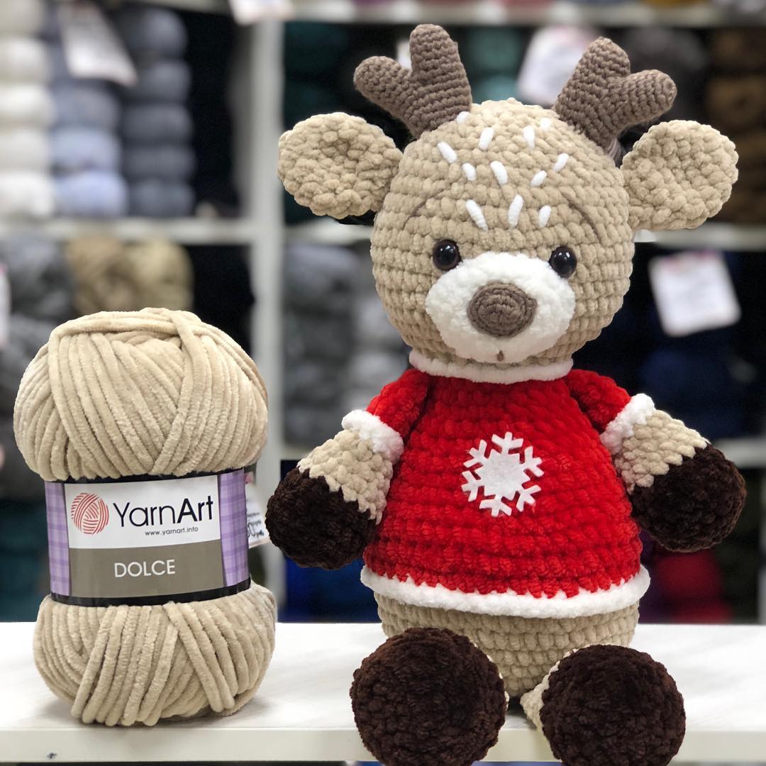 YARNART DOLCE ,Velvet Knitting Yarn,Vest Yarn,Baby Yarn,Amigurumi Yarn,Blanket Yarn,Plush Yarn,MicroPolyester