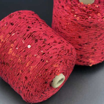 Yarn Royal sequin 3+6 mm - No. 021 Red