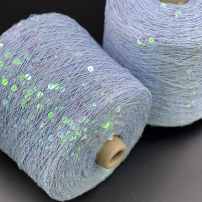 Yarn Royal sequin 3+6 mm - No. 013 Light Blue