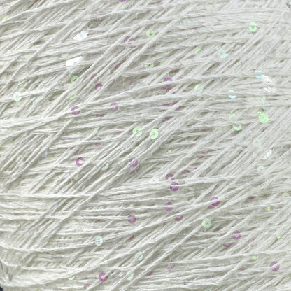 Yarn Royal sequin 3+6 mm - No. 005 White Snow