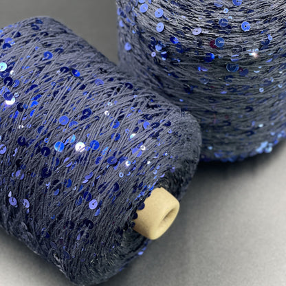 Yarn Royal sequin 3+6 mm - No. 003 Dark Marine