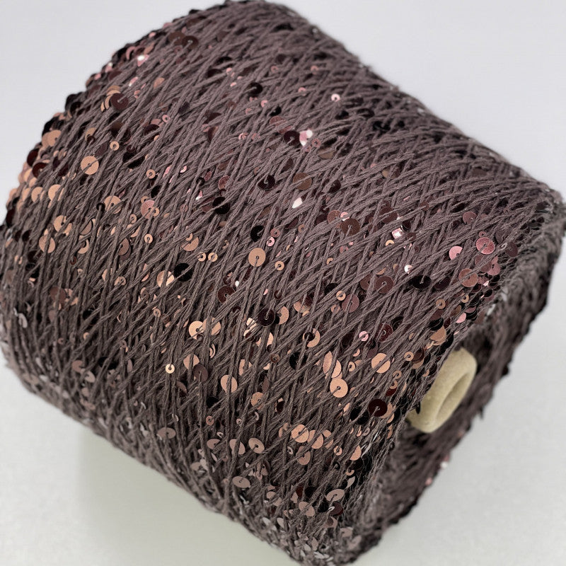 Yarn Royal sequin 3+6 mm - No. 018 Chocolate