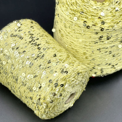 Yarn Royal sequin 3+6 mm - No. 036 Yellow