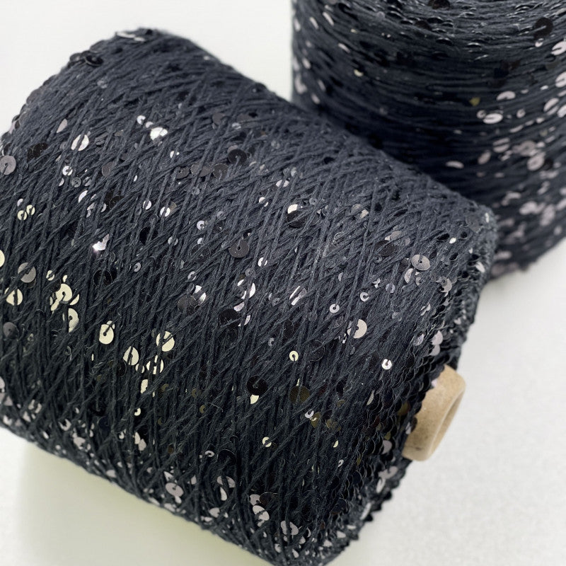 Yarn Royal sequin 3+6 mm - No. 011 Black