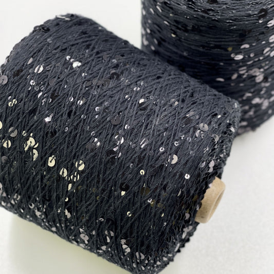 Yarn Royal sequin 3+6 mm - No. 011 Black