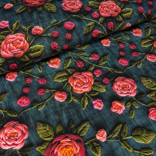 Faux Embroidery Roses №2