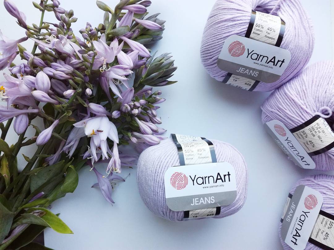 Cotton Yarn YarnArt Jeans Yarn 50g / 160m / 175 yards Cotton Crochet Yarn Knitting Cotton Yarn