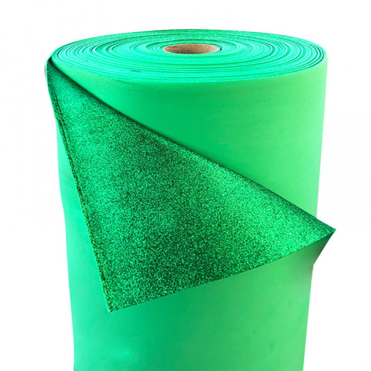 Glitter foam (2mm) color dark green - 0114