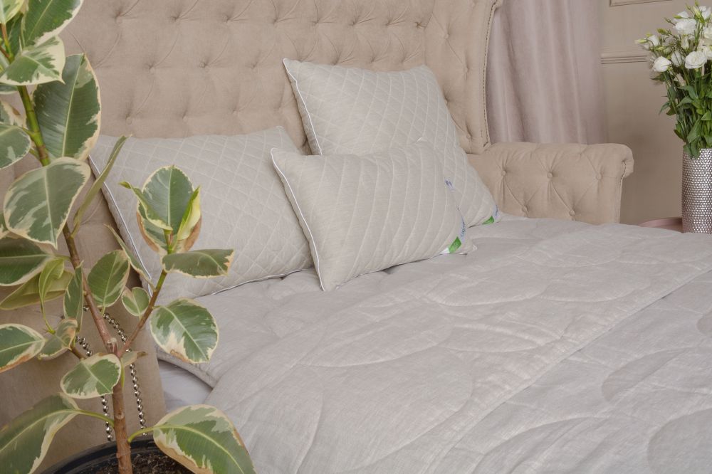 Organic hemp summer blanket 63х83 inches (160x210 cm) Climate control line