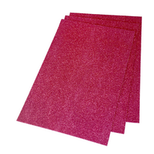 Load image into Gallery viewer, Glitter foam in sheets (2mm) color raspberry - 0208