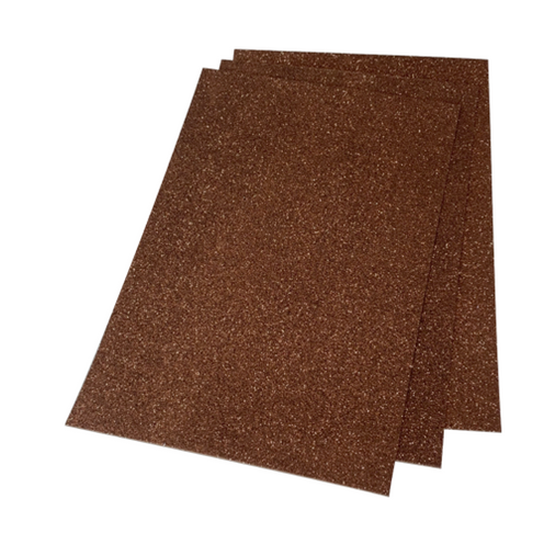 Glitter foam in sheets (2mm) color chocolate - 0206