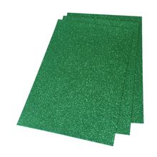 Load image into Gallery viewer, Glitter foam in sheets (2mm) color dark green - 0212