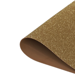 Glitter foam in sheets (2mm) color brown - 0205