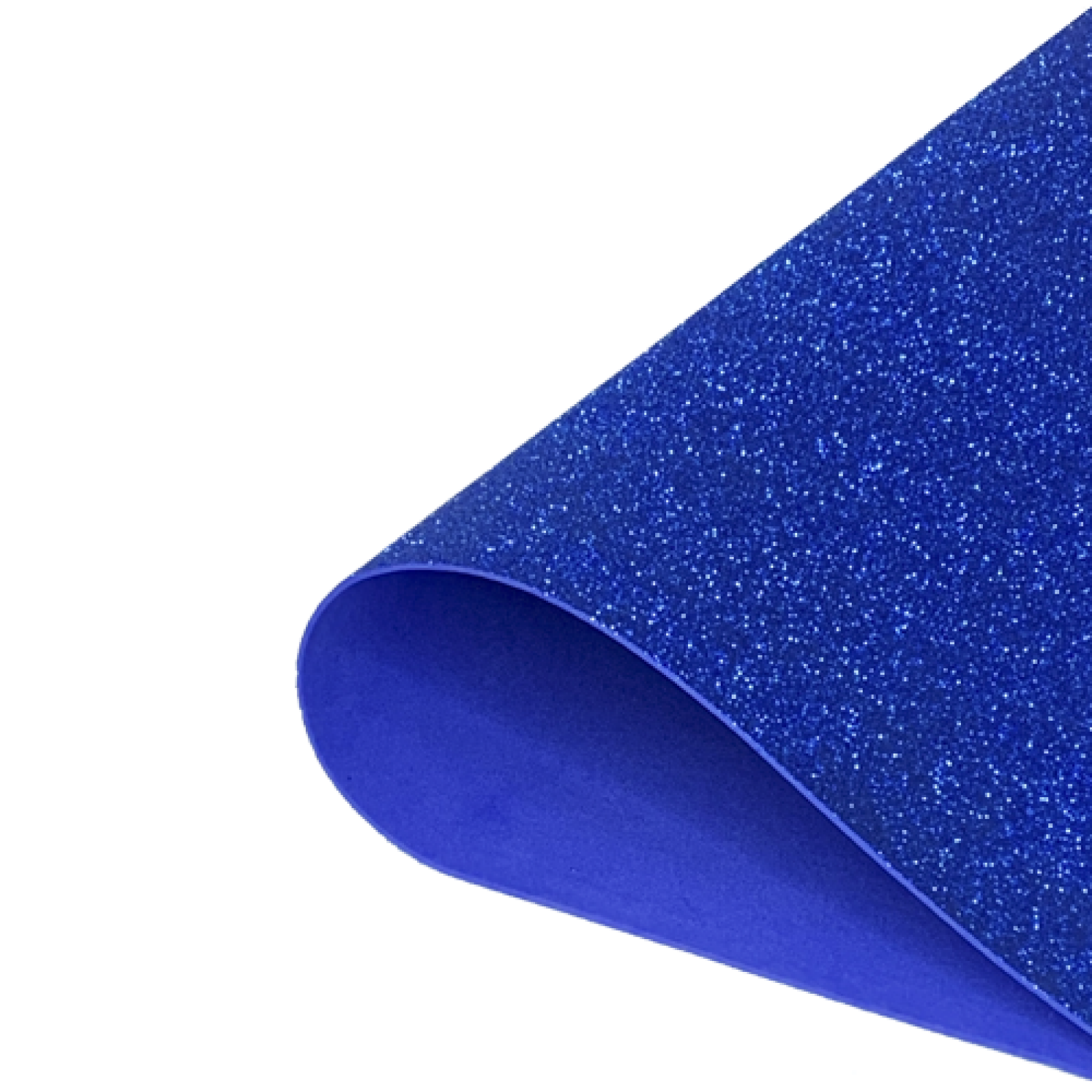 Glitter foam in sheets (2mm) color blue - 0202