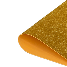 Load image into Gallery viewer, Glitter foam in sheets (2mm) color gold - 0203