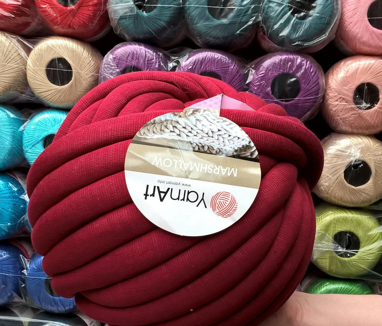 Cotton tube yarn Marshmallow №911