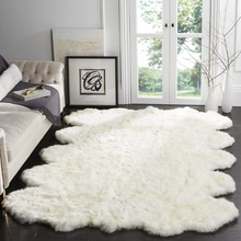 Load image into Gallery viewer, Genuine natural sheepskin rug 78x24 inches (2 skins)