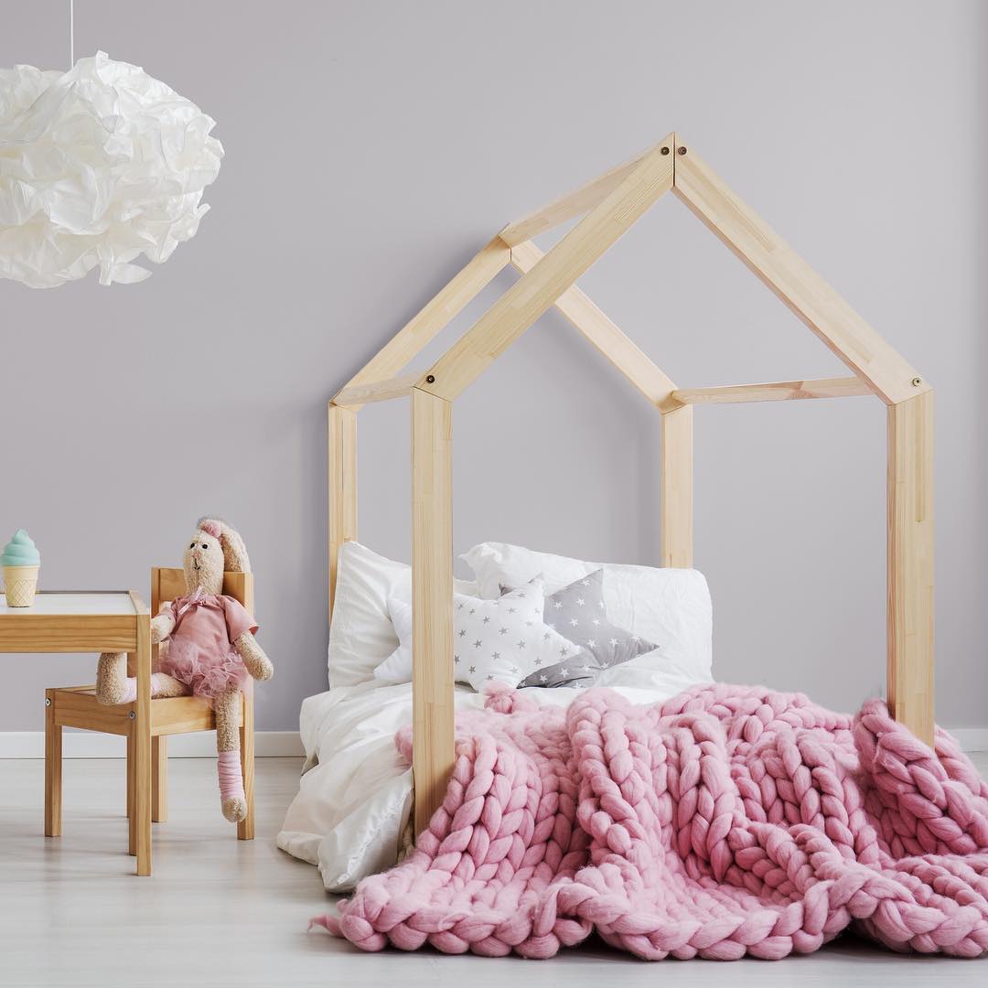 Arm knit blanket merino wool 40x65inc (101x172cm)