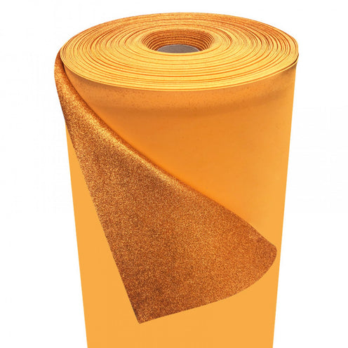 Glitter foam (2mm) color orange gold - 0107