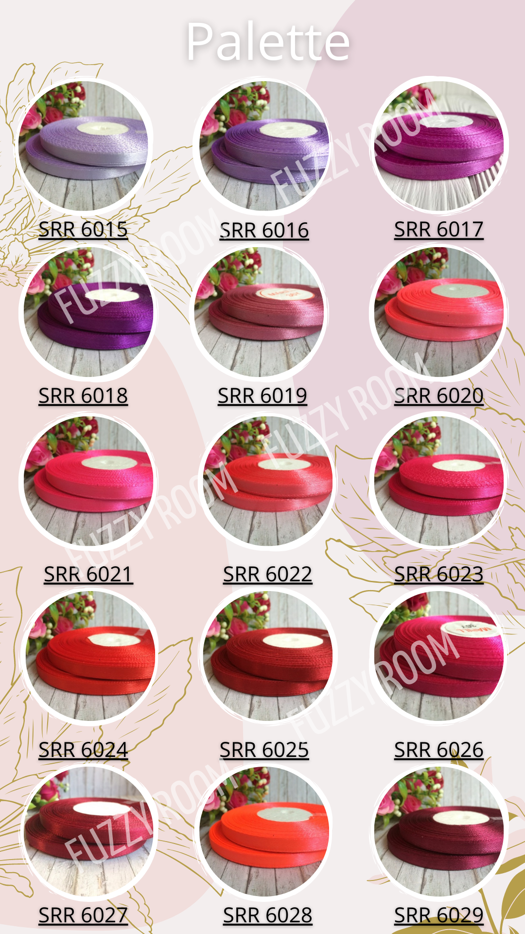 Satin Ribbon 0.6cm/33m - SRR 6000