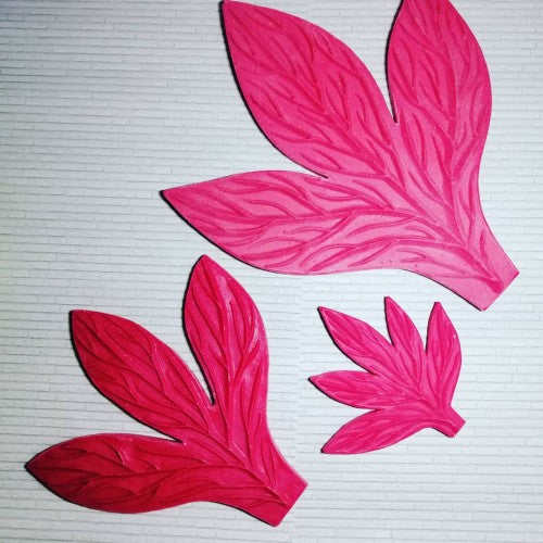 Peony leaf veiner/mold 28х24,5 cm (11x9,6 inches) №3 - pattern for foamiran and isolon leaves