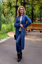 Knitting Cardigan Merino Wool Coat "Long Braid"