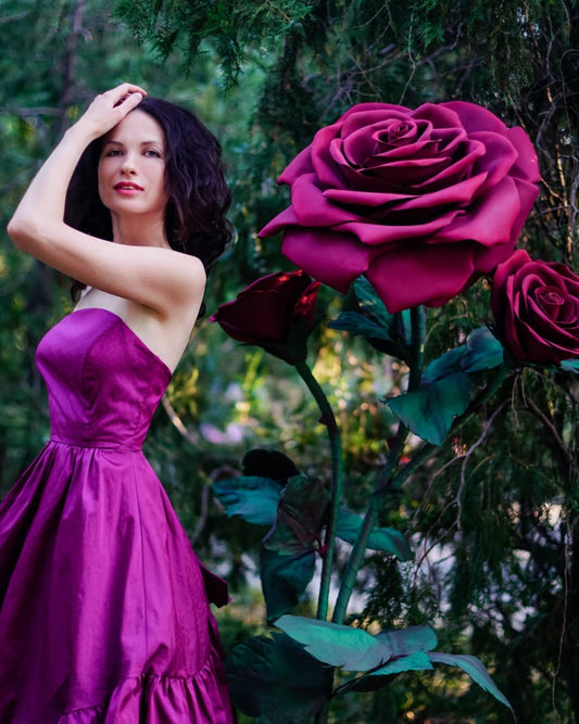Large paper flowers "Rose" (Composition of 1 flowers)