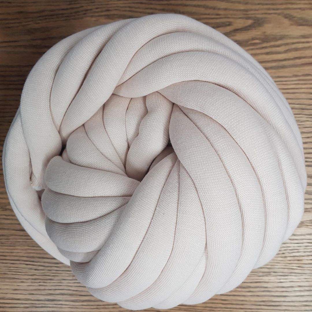 CHUNKY ARM KNIT Yarn, Arm Knit, Cotton Roving Yarn, Giant Knitting Yarn, Big Yarn, Cotton Roving Cotton Fiber YarnArt Marshmallow Bulky Yarn