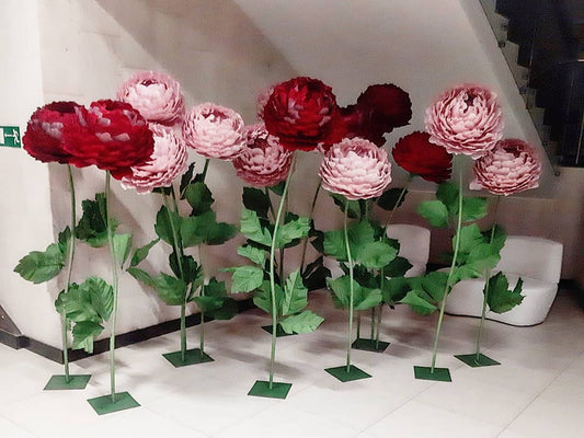 Large paper flowers Peon (Composition 1 flowers)
