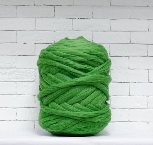 Merino Wool, Super Chunky Yarn - color from GRASSY - FuzzyRoom