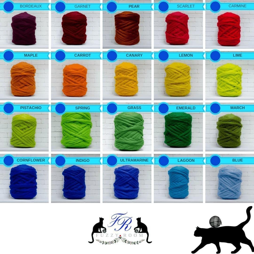 Merino Wool Super Chunky Yarn- Bulky Roving Yarn for Finger  Knitting,Crocheting Felting,Making Rugs Blanket and Crafts by FLORAKNIT  (Light Gray