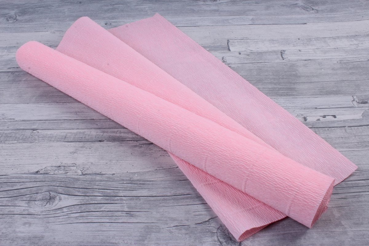 Premium Italian Crepe Paper Roll Heavy-Weight 180 Gram - 548 Baby Pink