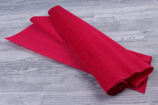 Italian Crepe Paper Roll 582 scarlet FuzzyRoom