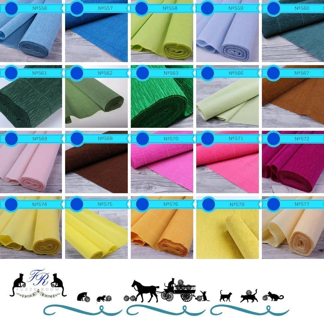 Italian Crepe Paper Roll, Paper Craft Supplies Crepe paper Wrapping paper  Crepe paper decor flower paper, Paper flowers, Florist Gift Wrap. - FuzzyRoom