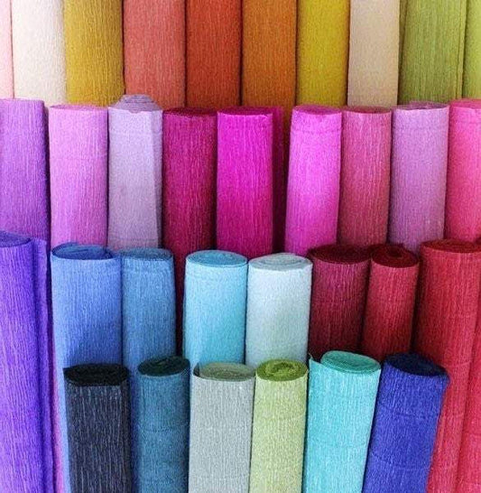 Italian Crepe Paper Roll, Paper Craft Supplies Crepe paper Wrapping paper  Crepe paper decor flower paper, Paper flowers, Florist Gift Wrap. - FuzzyRoom