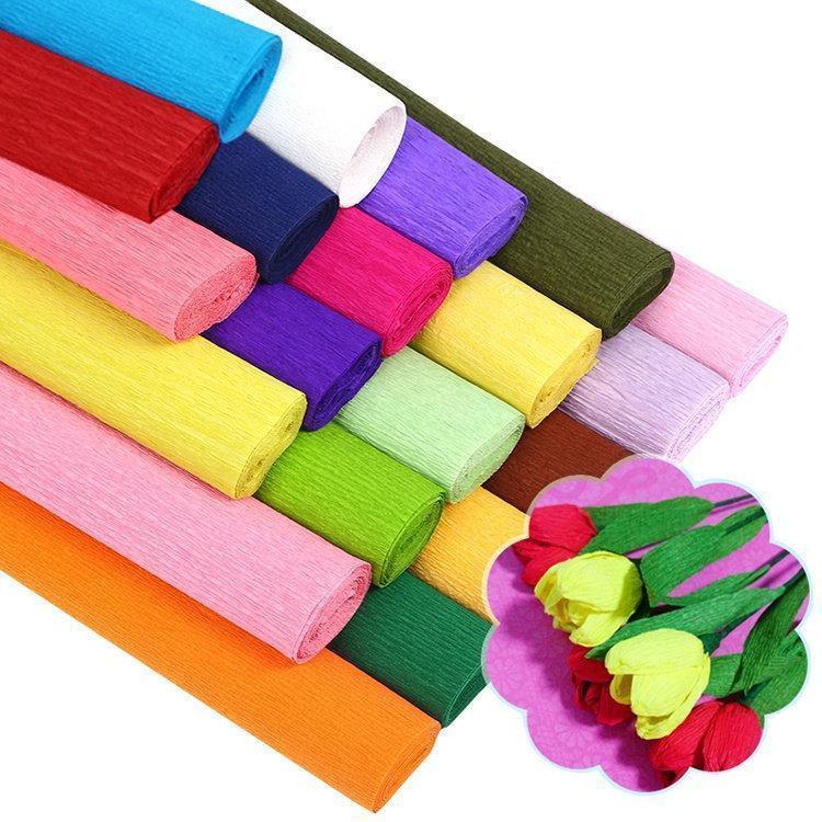 Italian Crepe Paper Roll, Paper Craft Supplies Crepe paper Wrapping paper  Crepe paper decor flower paper, Paper flowers, Florist Gift Wrap. - FuzzyRoom