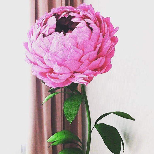 Large paper flowers. Interior peon - 150 cm  (5.0 ft) - FuzzyRoom
