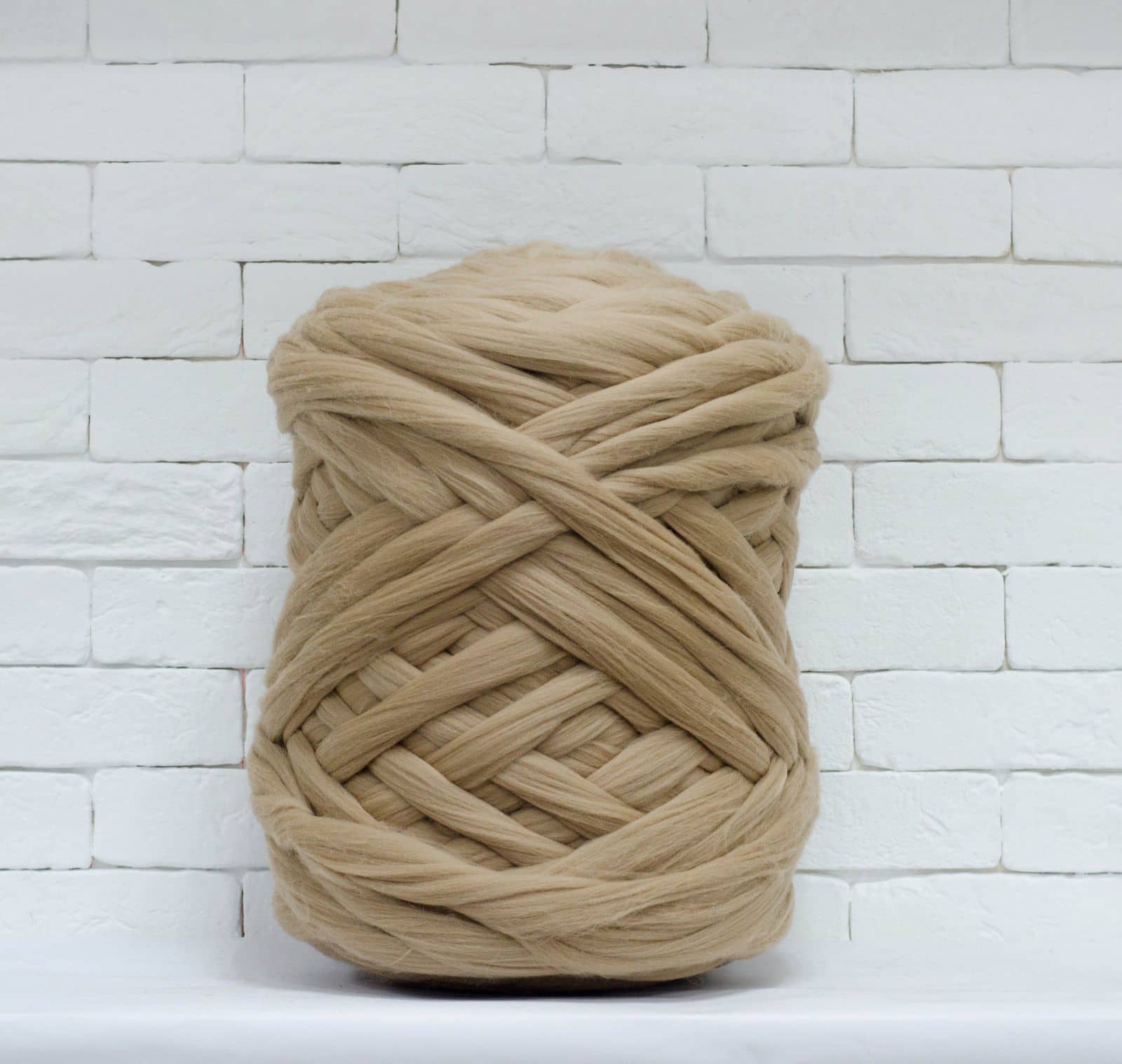 Merino Wool, Super Chunky Yarn - color from BEIGE - FuzzyRoom