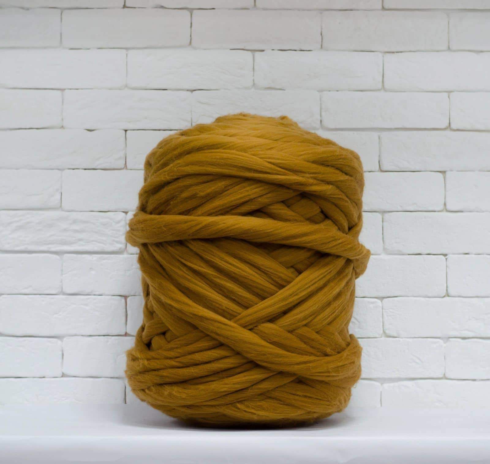 Merino Wool, Super Chunky Yarn - color from CARAMEL - FuzzyRoom