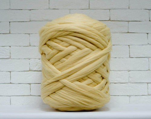 Merino Wool, Super Chunky Yarn - color from CHAMPAGNE - FuzzyRoom