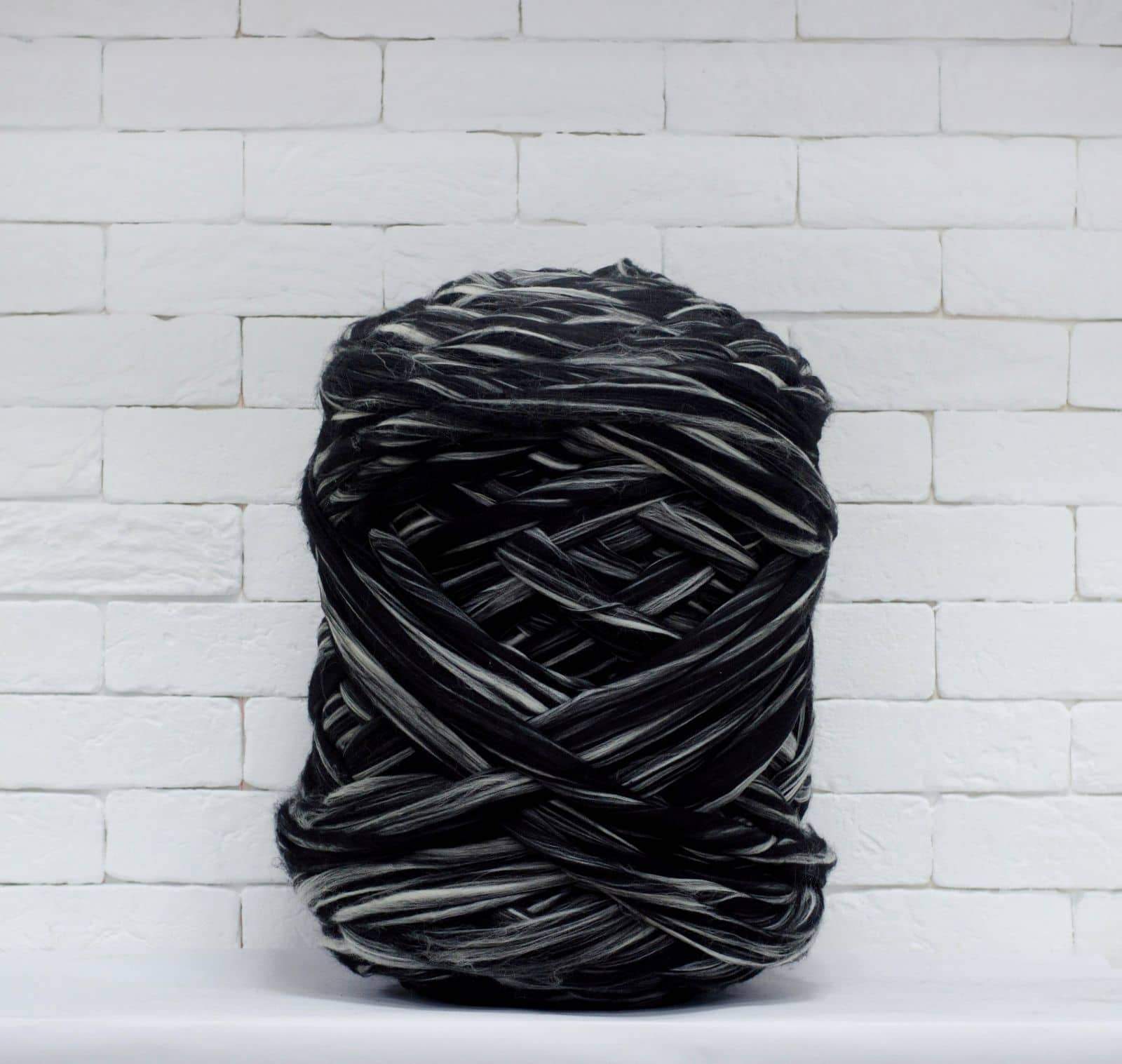 Merino Wool, Super Chunky Yarn - color from DARK MARENGO - FuzzyRoom