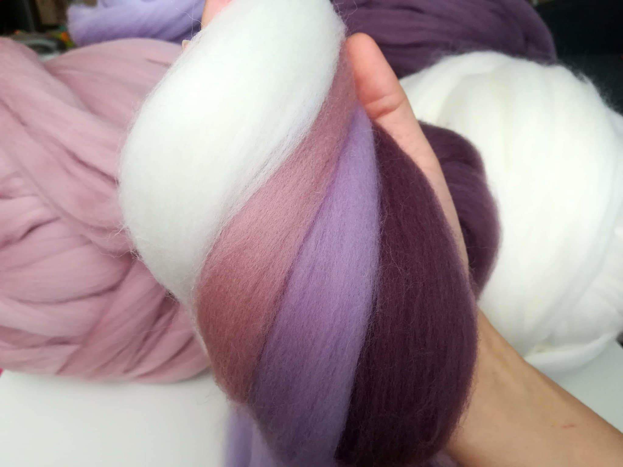 Merino Wool, Super Chunky Yarn - color from DARK MARENGO - FuzzyRoom